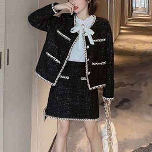 Elegant Black and White Women's Blazer